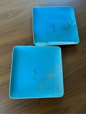 Ceramic Glazed Serving Plates - 2